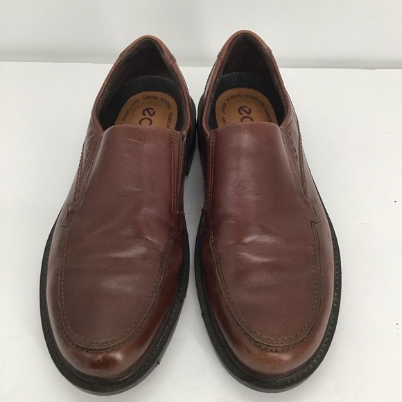 ECCO Men’s Lisbon Apron Leather Slip-On Shoe Loafer Brown Size 41EU - 7 -7.5 US - Picture 3 of 9